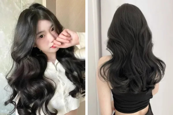 Tóc dài sóng lơi mang lại vẻ đẹp dịu dàng và tinh tế