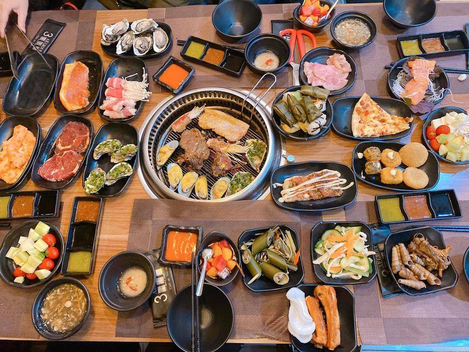 Thịt nướng nguyên bản và không gian decor độc đáo tại Gangnam BBQ Quận 7.