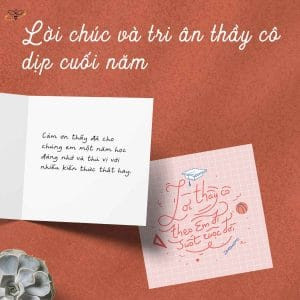 Những lời cảm ơn cô giáo chủ nhiệm cuối năm chân thành và sâu sắc