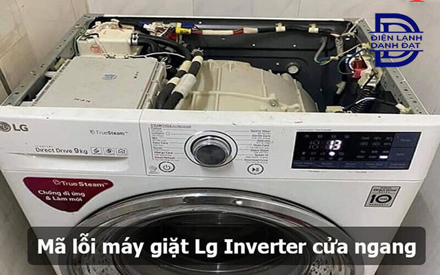 Hình ảnh màn hình hiển thị mã lỗi trên máy giặt LG khi gặp sự cố