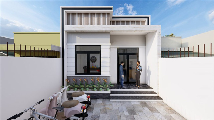 Mẫu nhà cấp 4 nông thôn mái bằng, tiết kiệm chi phí