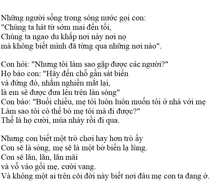 Bối cảnh mây và sóng trong tác phẩm của Tagore