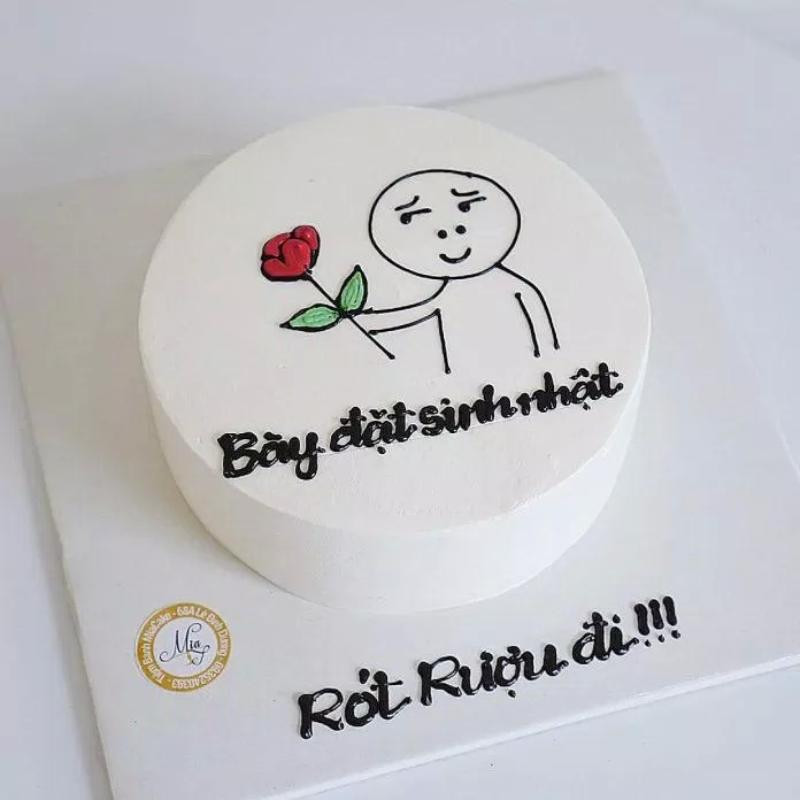 Meme mừng sinh nhật rót rượu, bánh ngon tao ngon hơn