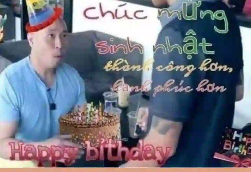 Meme sinh nhật hình ảnh mèo béo dễ thương