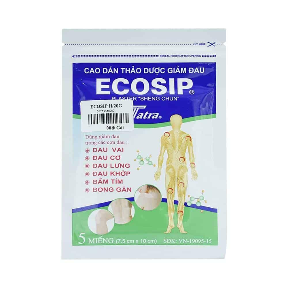 miáº¿ng dÃ¡n giáº£m Ä‘au tháº£o dÆ°á»£c ecosip