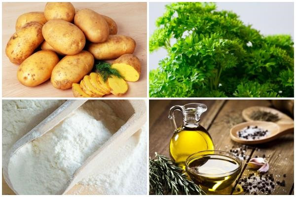 Nguyên liệu cơ bản để làm món bánh khoai tây chiên giòn tại nhà