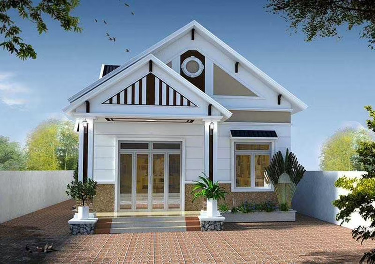 Nhà cấp 4 nông thôn đơn giản, đẹp với chi phí thấp