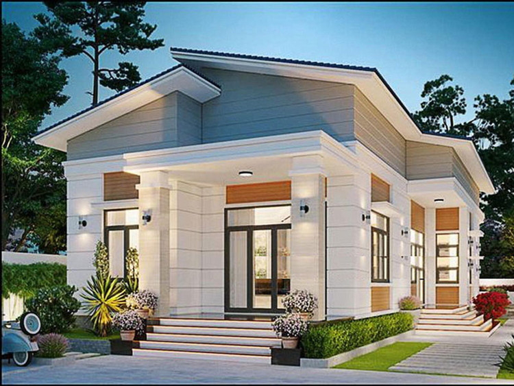 Mẫu nhà cấp 4 nông thôn 3 phòng ngủ với phong cách đa dạng