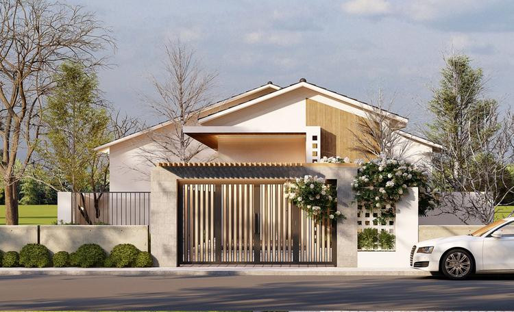 Nhà cấp 4 nông thôn đơn giản 3 phòng ngủ 500 triệu hiện đại, tính thẩm mỹ cao