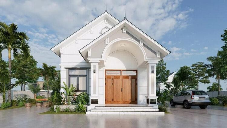 Nhà cấp 4 nông thôn đơn giản 3 phòng ngủ 1 phòng khách tối ưu ánh sáng