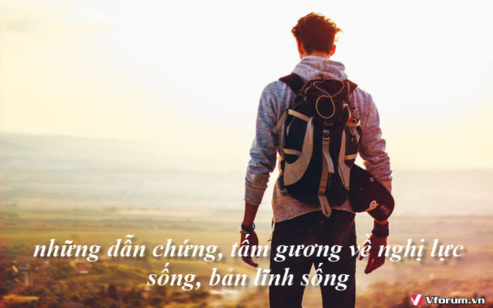Hình ảnh minh họa về ý chí nghị lực và bản lĩnh sống của con người
