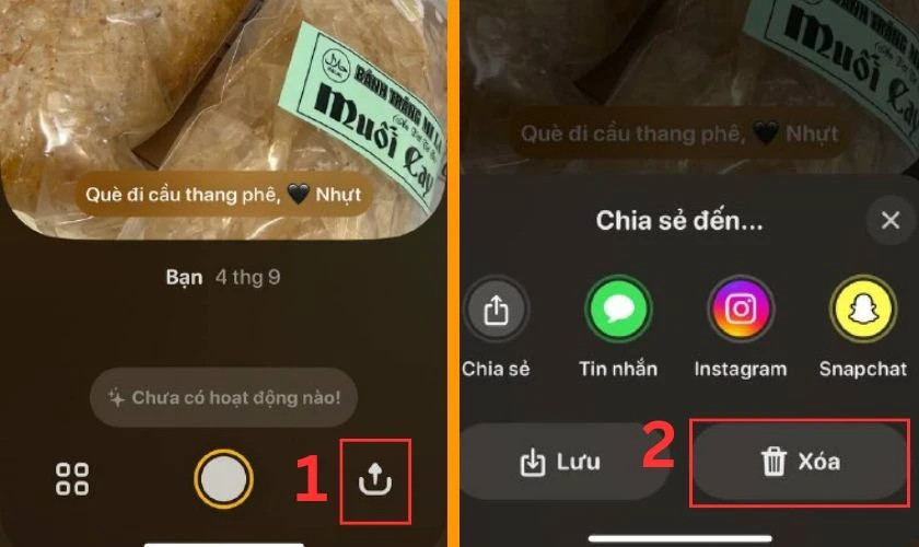 Hướng dẫn chọn ảnh muốn xóa trên ứng dụng Locket Widget