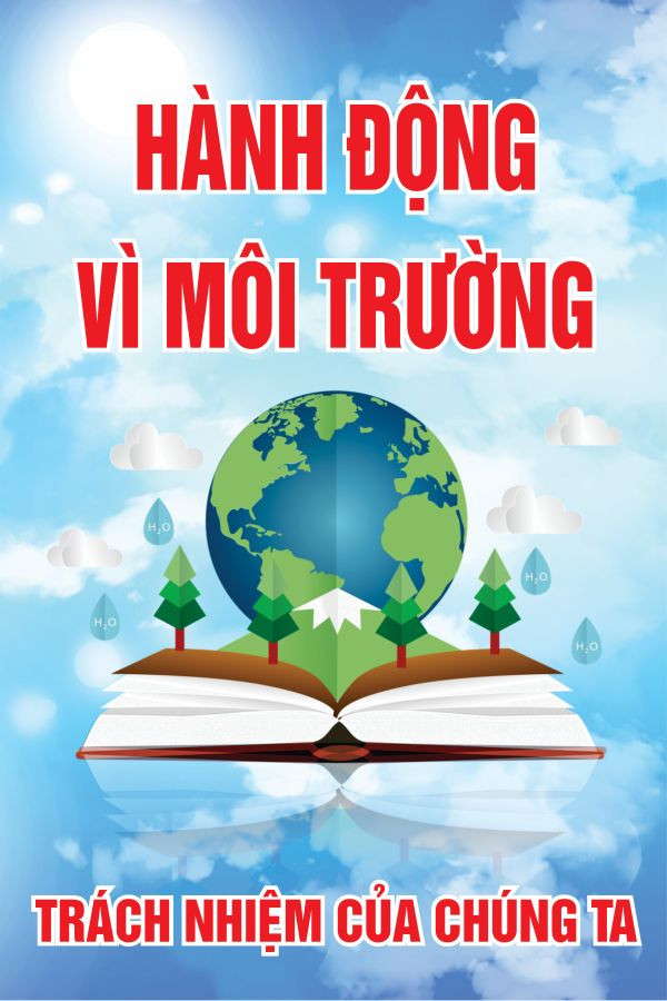 Bảng màu sắc gợi ý trong thiết kế poster bảo vệ môi trường, từ tươi sáng đến cảnh báo.