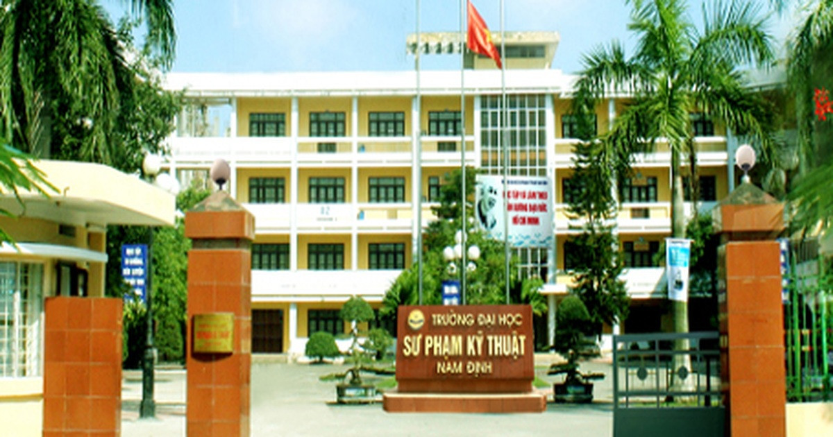 Toàn cảnh Đại học Sư phạm Kỹ thuật Nam Định, một trong các trường sư phạm trọng điểm ở miền Bắc