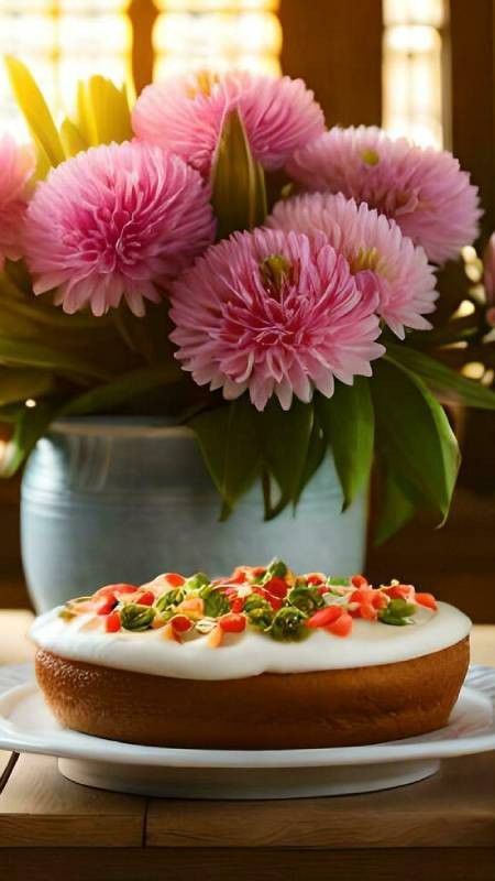 Bộ sưu tập hình bánh sinh nhật đẹp AI và hoa nghệ thuật, phù hợp với mọi phong cách