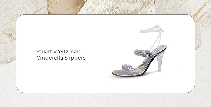 Dép Cinderella của Stuart Weitzman với kim cương