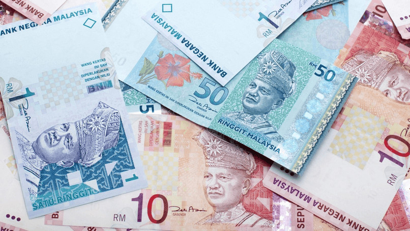 Bộ tiền giấy Ringgit Malaysia với các mệnh giá khác nhau, thể hiện quốc vương và các biểu tượng văn hóa đặc trưng