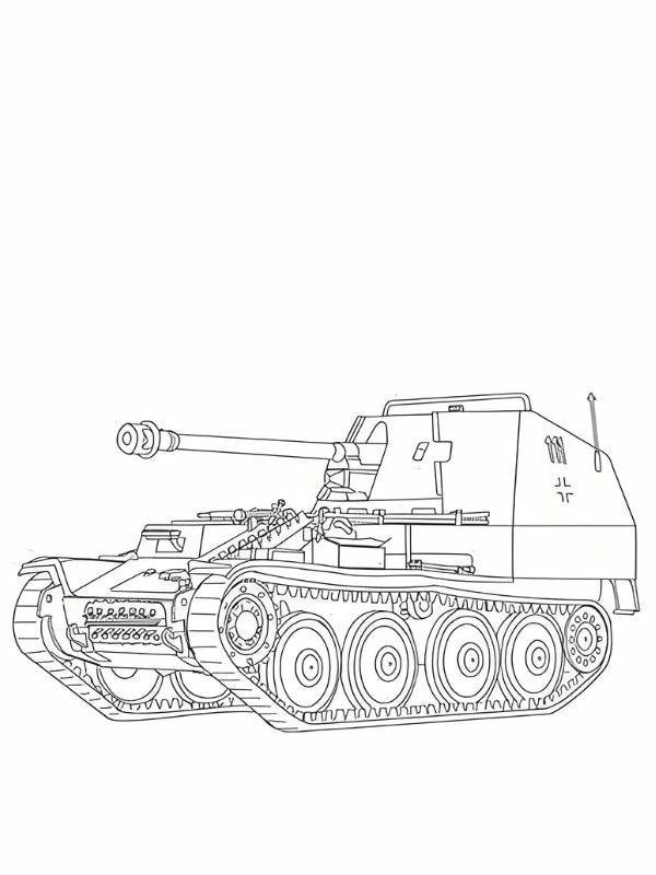 Hình ảnh xe tăng với nòng pháo vươn cao, biểu tượng của sức mạnh quân sự
