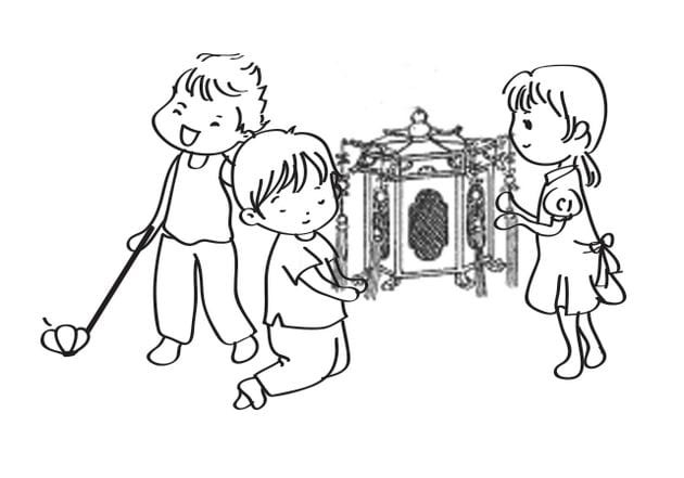Tranh tô màu đèn kéo quân truyền thống