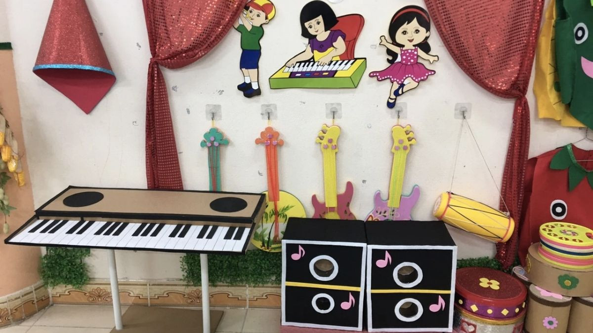 Góc âm nhạc vui tươi với nhạc cụ