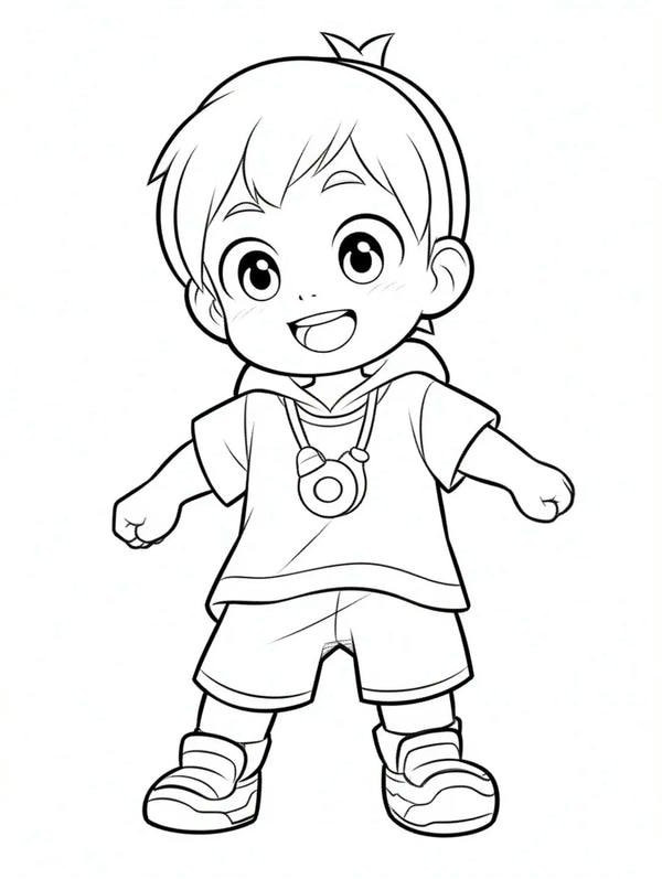 Tranh tô màu anime boy cute nhất định phải thử