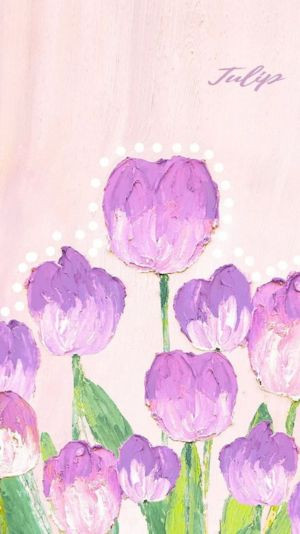 tulip vẽ tay cute