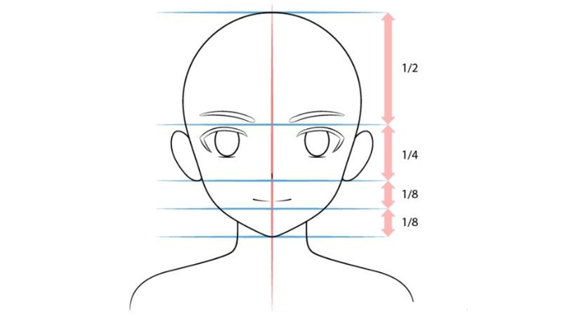 Vẽ miệng biểu cảm nhẹ nhàng cho nhân vật anime nam