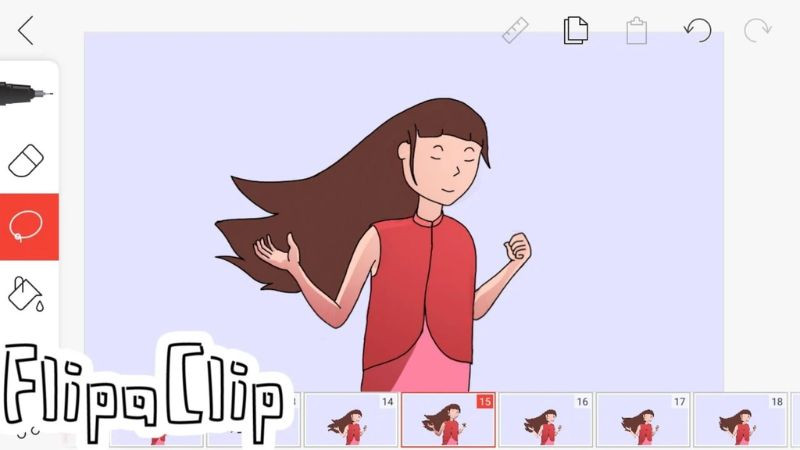Giao diện ứng dụng Flipaclip hỗ trợ vẽ anime và hoạt hình trên di động
