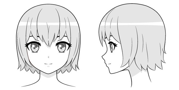 Tô bóng và tạo chiều sâu để bản vẽ khuôn mặt anime nữ trở nên sinh động hơn