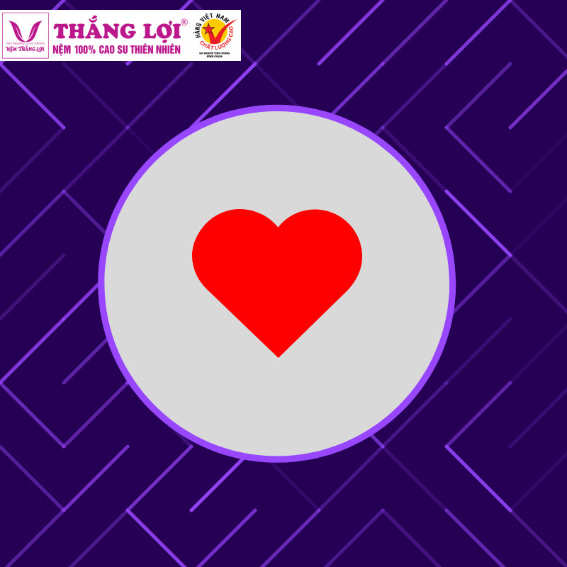 Biểu tượng trái tim màu đỏ thể hiện tình yêu nồng cháy và sự lãng mạn