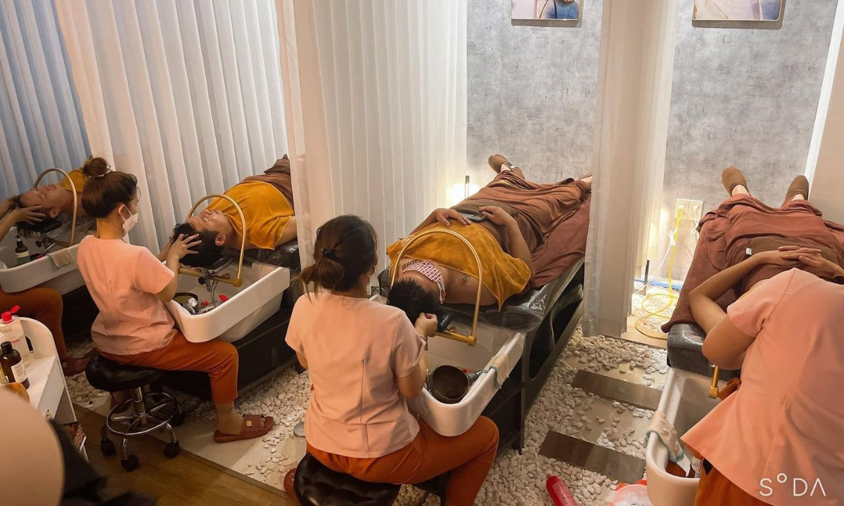 Liệu trình gội đầu dưỡng sinh tại Nana Trang Spa Đà Nẵng