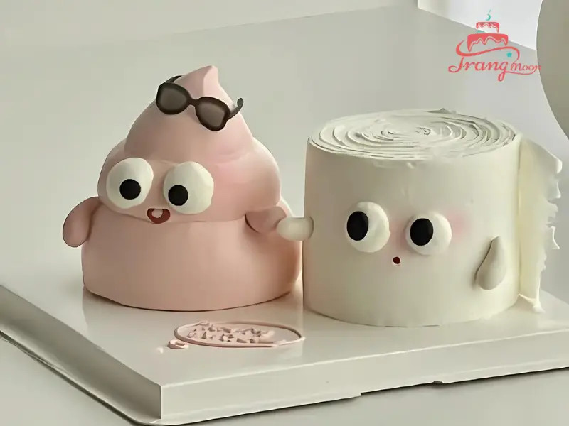 Bánh kem Hàn Quốc dễ thương với trang trí ngộ nghĩnh