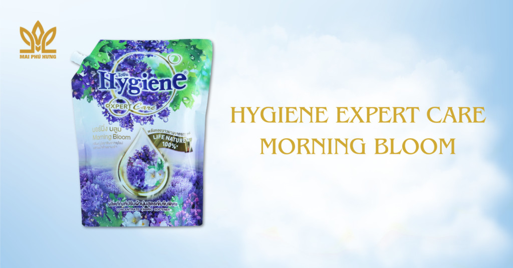 Nước xả Hygiene Expert Care Morning Bloom màu tím hương oải hương thư thái