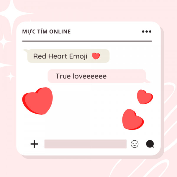 Biểu tượng trái tim đỏ nồng cháy