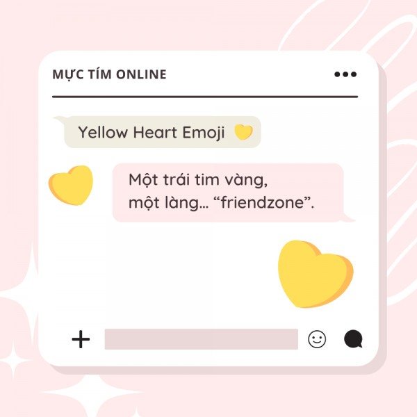 Biểu tượng trái tim vàng biểu trưng cho tình bạn
