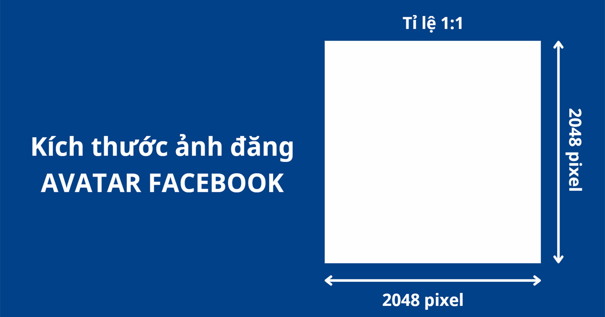 Kích thước ảnh đại diện Facebook (avatar) tối ưu