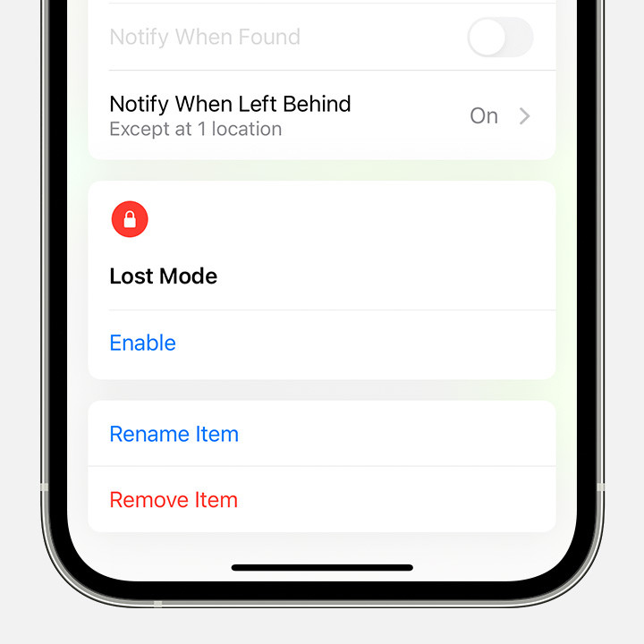 Màn hình xác nhận xóa vật dụng khỏi ID Apple trong ứng dụng Tìm.