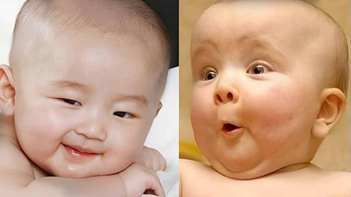Em bé trai mặc đồ bơi, sẵn sàng vui đùa