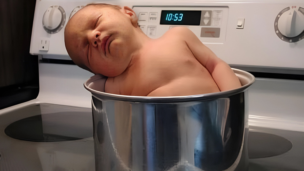 Em bé với biểu cảm hài hước khi bị trêu chọc