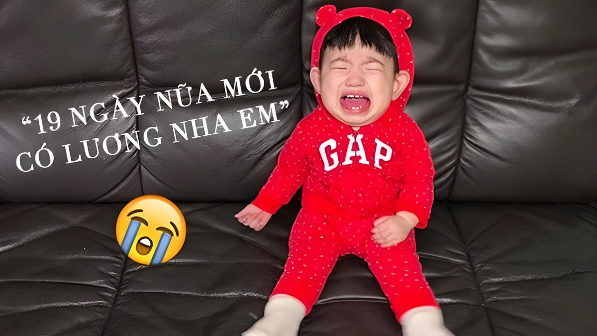 Meme em bé với chiếc núm vú, đôi mắt tròn xoe