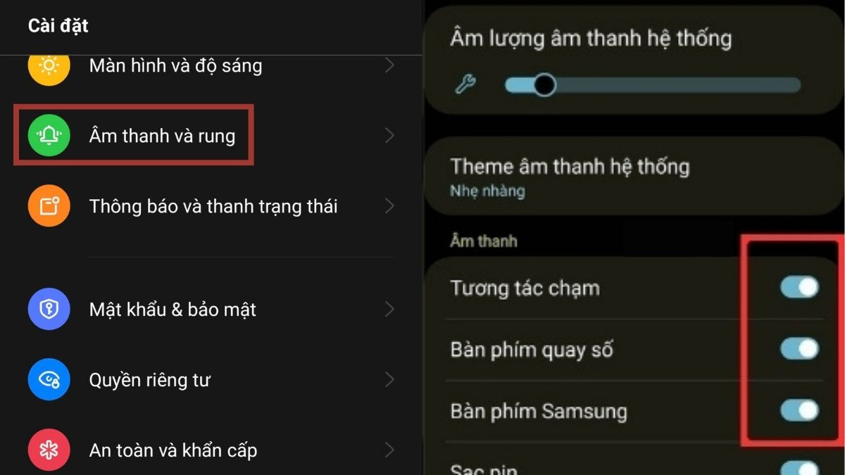 Hướng dẫn bật lại âm thanh bàn phím trên điện thoại Samsung