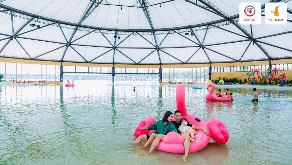 Thực tế bể bốn mùa Four Seasons tại Vinhomes Ocean Park 3