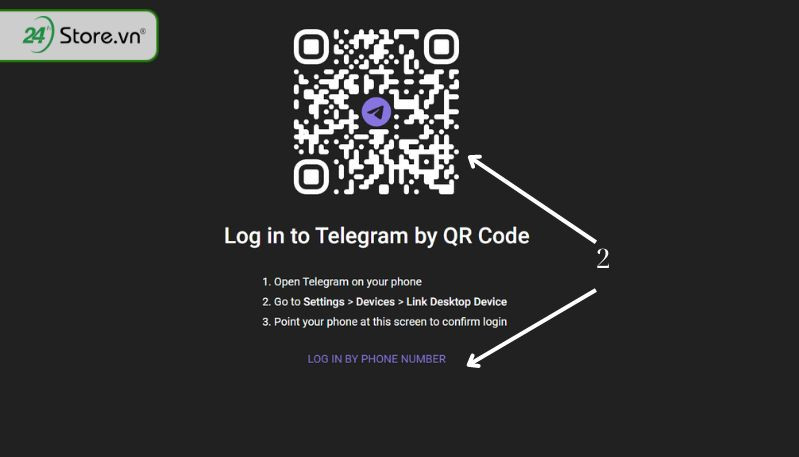 Cách mở chặn hiển thị nhóm chat Telegram nhanh bằng Website - Bước 2