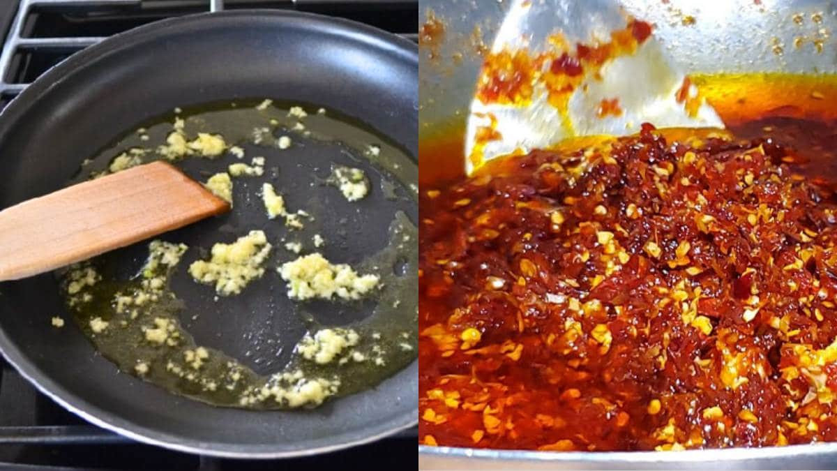 Quy trình xào sa tế ớt dừa