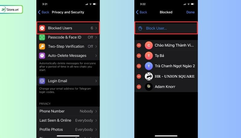 Cách chặn tin nhắn Telegram CỰC đơn giản