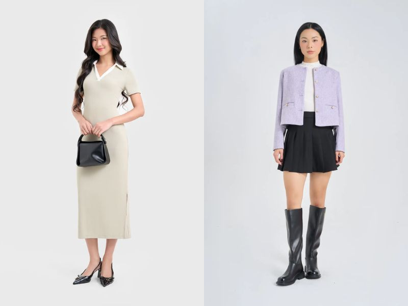Cổ áo thể hiện tính thẩm mỹ