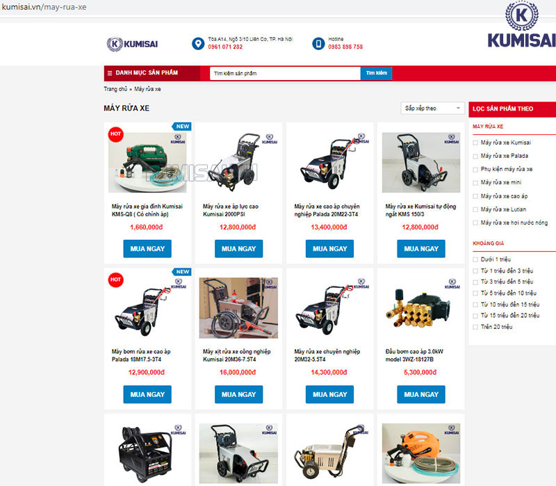 Tự rửa xe máy tại nhà hiệu quả với máy rửa xe Kumisai chuyên dụng