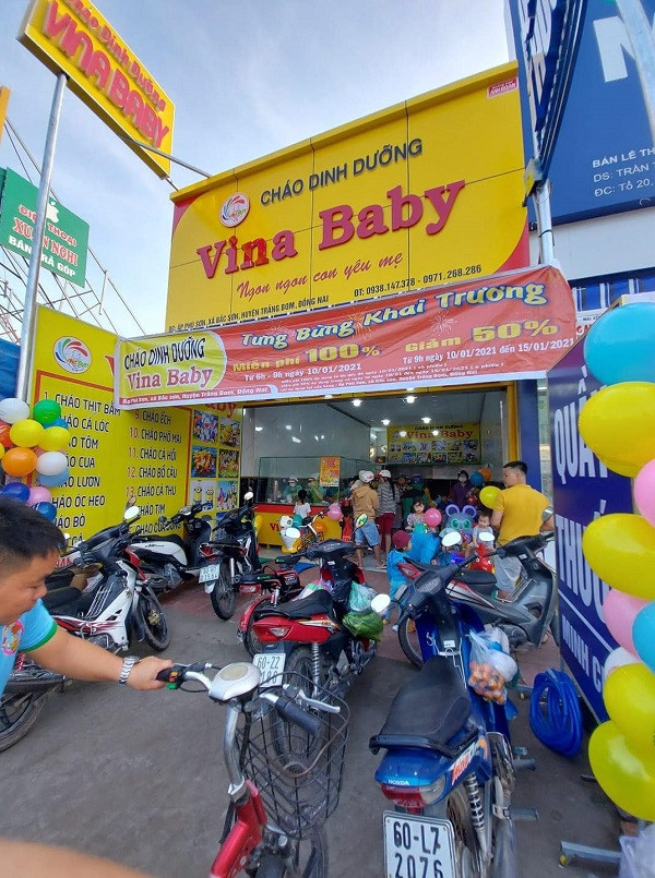 Vina Baby - Cháo dinh dưỡng cho bé với tiêu chí 4 sạch