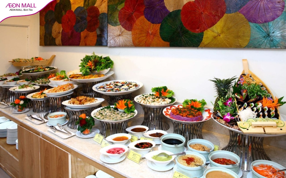 Buffet chay Cỏ Nội mang đến trải nghiệm ẩm thực chay khó quên