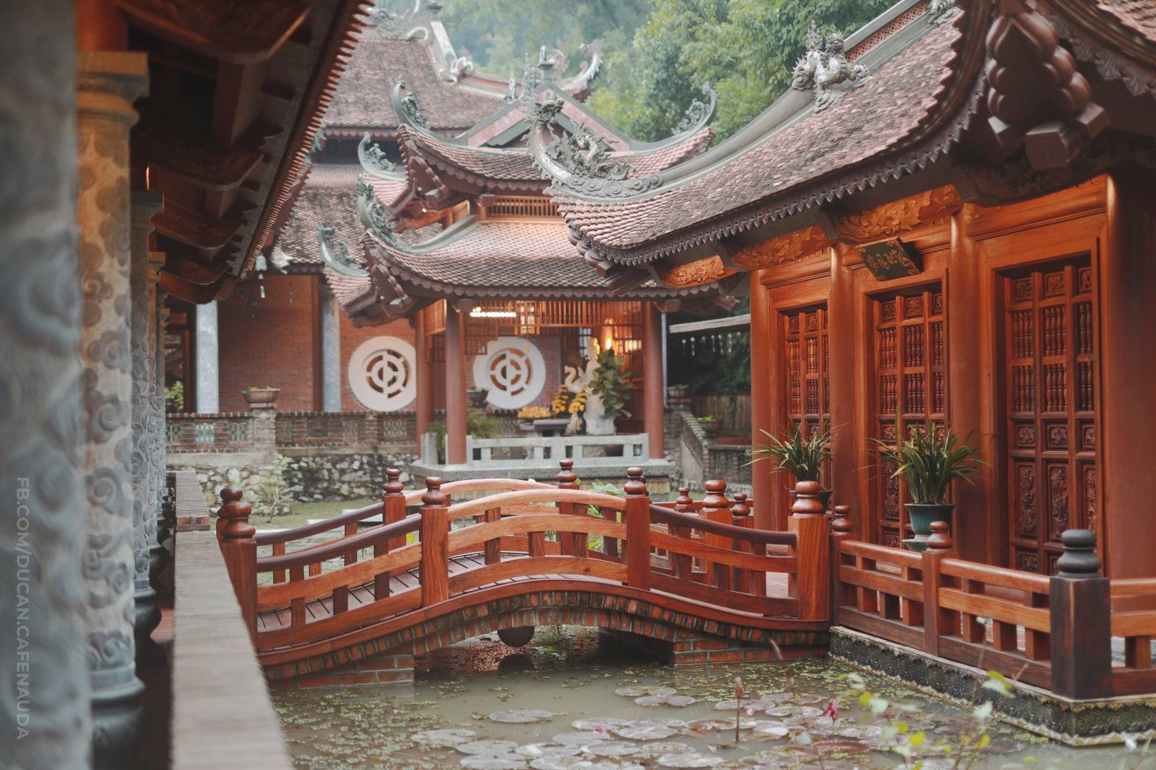 Cảnh quan an yên, đưa con người trở về với thiên nhiên và cõi Phật linh thiêng tại chùa Địa Tạng Phi Lai Tự